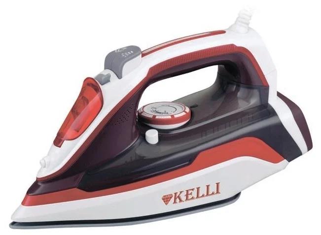 Изображение Утюг Kelli KL-1633 (2600 Вт/красный, серый, белый)