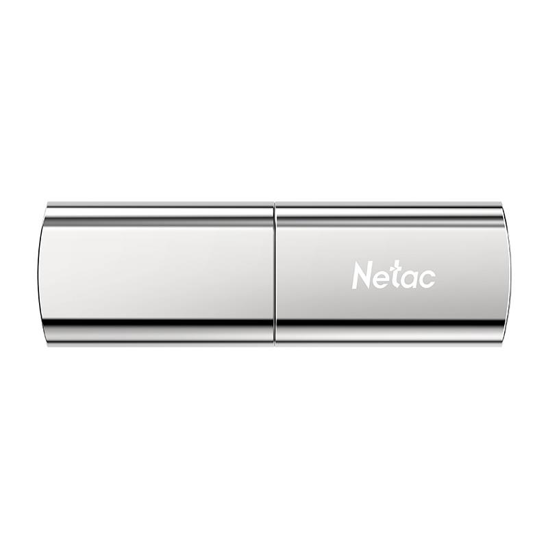 Изображение USB flash NETAC US2,(USB 3.2/256 Гб)-серебристый (NT03US2N-256G-32SL)