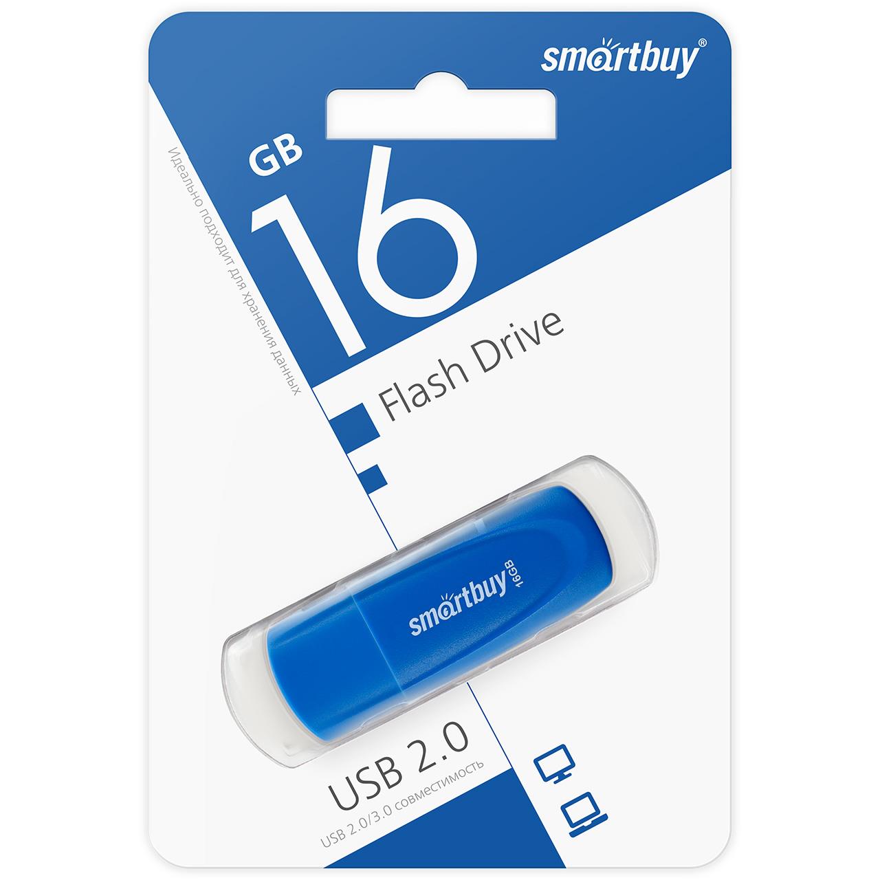 Изображение USB flash SmartBuy Scout,(USB 2.0/16 Гб)-синий (SB016GB2SCB)