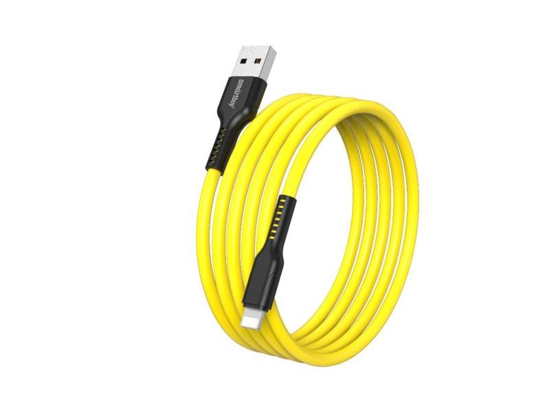 Изображение Кабель соединительный SmartBuy S21 (iK-512-S21by) USB 2.0 A Lightning 8P желтый 1 м