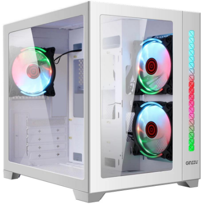 Изображение Корпус Ginzzu V450 (mATX, ATX, Mini-ITX, белый, без БП)/()