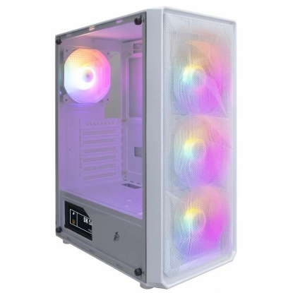 Изображение Корпус 1STPLAYER FD3 (mATX, ATX, Mini-ITX, белый, без БП)/(FD3-WH-4F1-W)