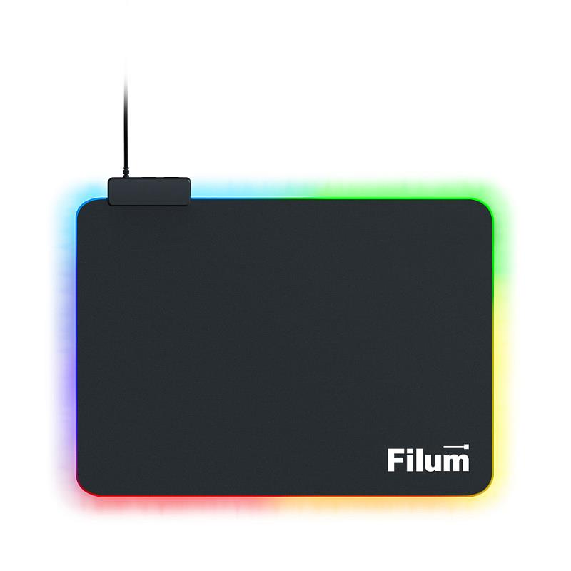 Изображение Коврик Filum FL-MPL-M-GAME (резина/ткань RGB-подсветка)