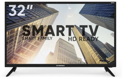 Изображение Телевизор SoundMAX SM-LED32M09S 32" 720p HD Smart TV черный