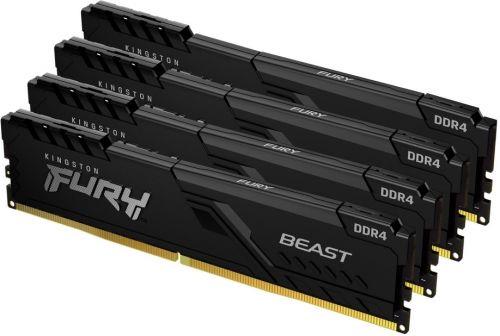 Изображение Оперативная память 4x16 GB DDR4 Kingston FURY Beast Black (25600 МБ/с, 3200 МГц, CL16)