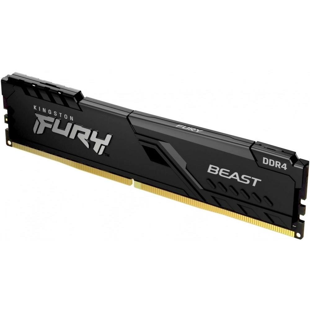 Изображение Оперативная память 16 GB DDR4 Kingston Fury Beast Black (25600 МБ/с, 3200 МГц, CL16)