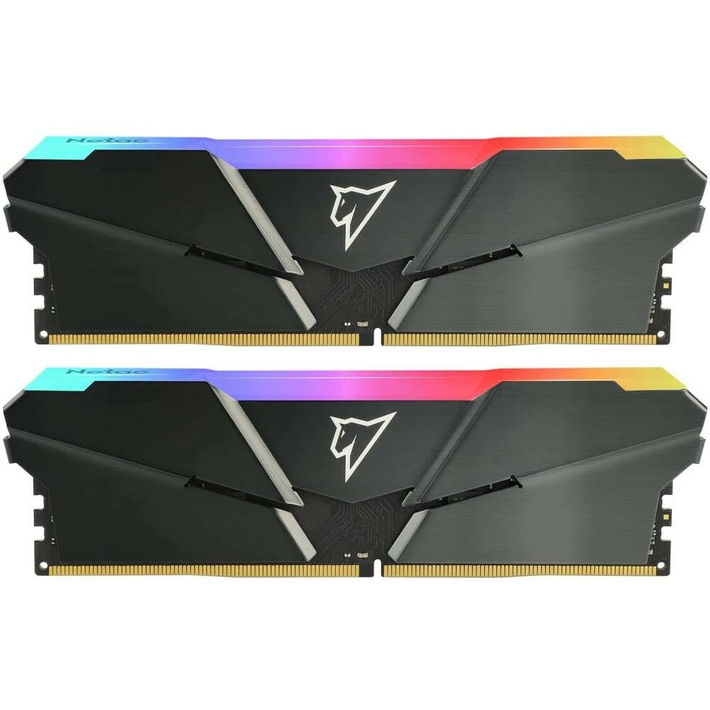 Изображение Оперативная память 2x16 GB DDR4 NETAC Shadow RGB (28800 МБ/с, 3600 МГц, CL18)