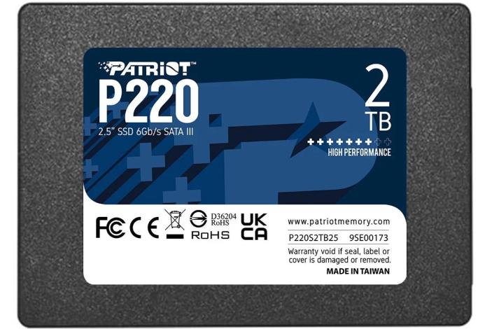 Изображение SSD диск Patriot P220 2048 Гб 2.5" (P220S2TB25)