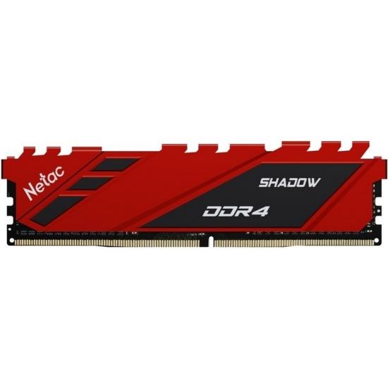 Изображение Оперативная память 16 GB DDR4 NETAC Shadow Red (25600 МБ/с, 3200 МГц, CL16)