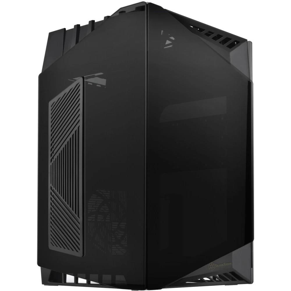 Изображение Корпус SilverStone Lucid LD03-AF (Mini-ITX, Mini-DTX, черный, без БП)/(SST-LD03B-AF)