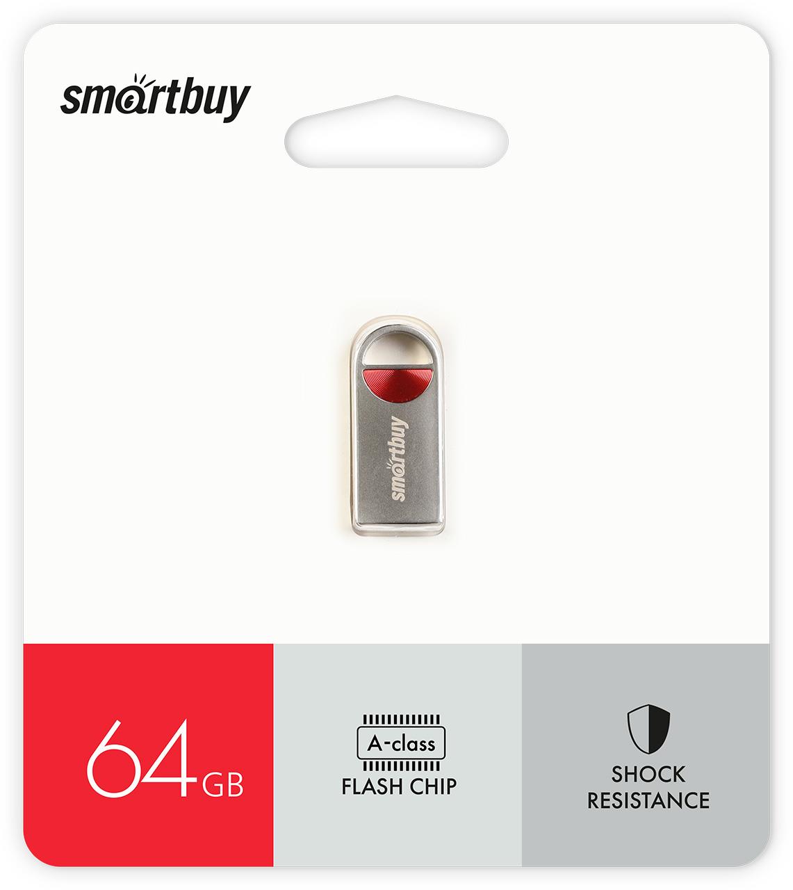 Изображение USB flash SmartBuy MC8,(USB 2.0/64 Гб)-серебристый (SB064GBMC8)