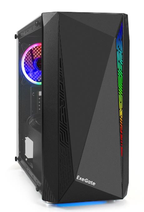 Изображение Корпус ExeGate Mistery R2-NPX600 (mATX, Mini-ITX, черный, 600 Вт)/(EX294475RUS)