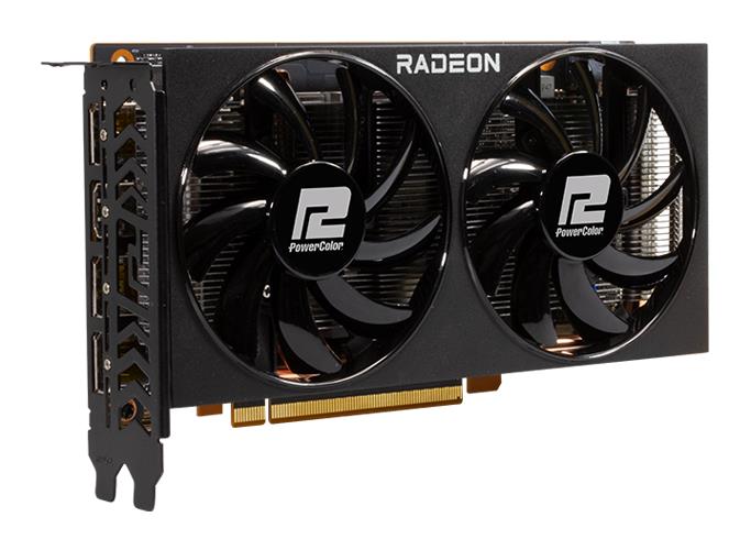 Изображение Видеокарта PowerColor Radeon RX 6600 8 Гб (AMD Radeon RX 6600, GDDR6)/(AXRX 6600 8GBD6-3DH)