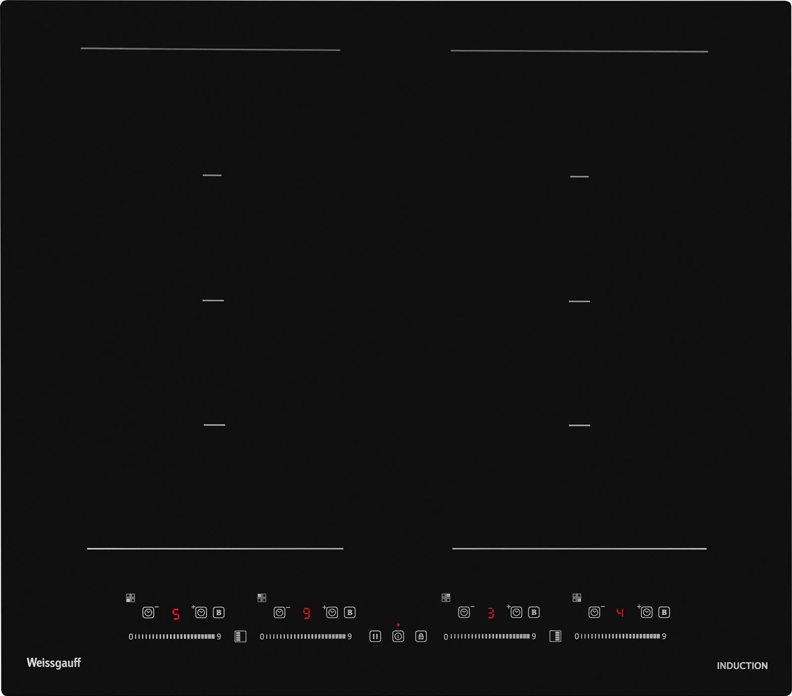Изображение Варочная панель Weissgauff HI 649 Dual Flex (черный)