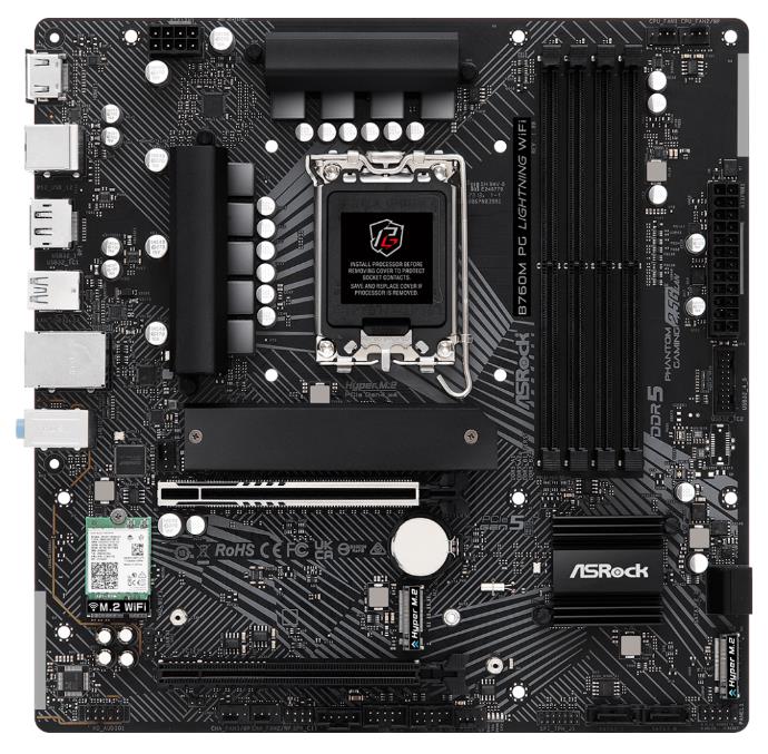 Изображение Материнская плата LGA 1700 ASRock B760M PG LIGHTNING WIFI