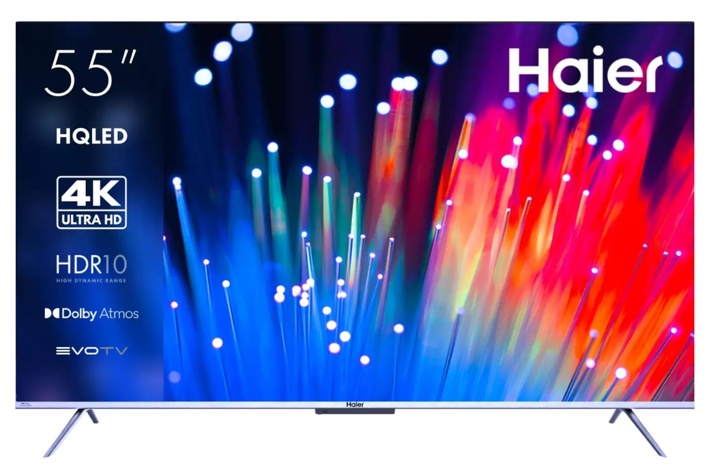 Изображение Телевизор Haier 55 Smart TV S3 55" HDR, 4K Ultra HD Smart TV серебристый