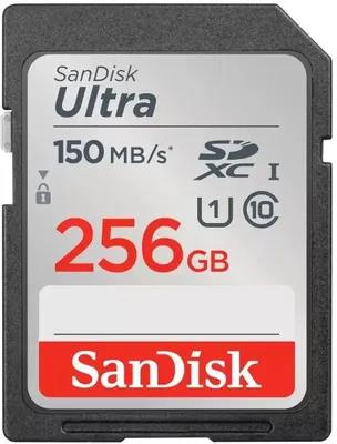 Изображение Карта памяти SanDisk SDXC Ultra Class 10 256 Гб  SDSDUNC-256G-GN6IN