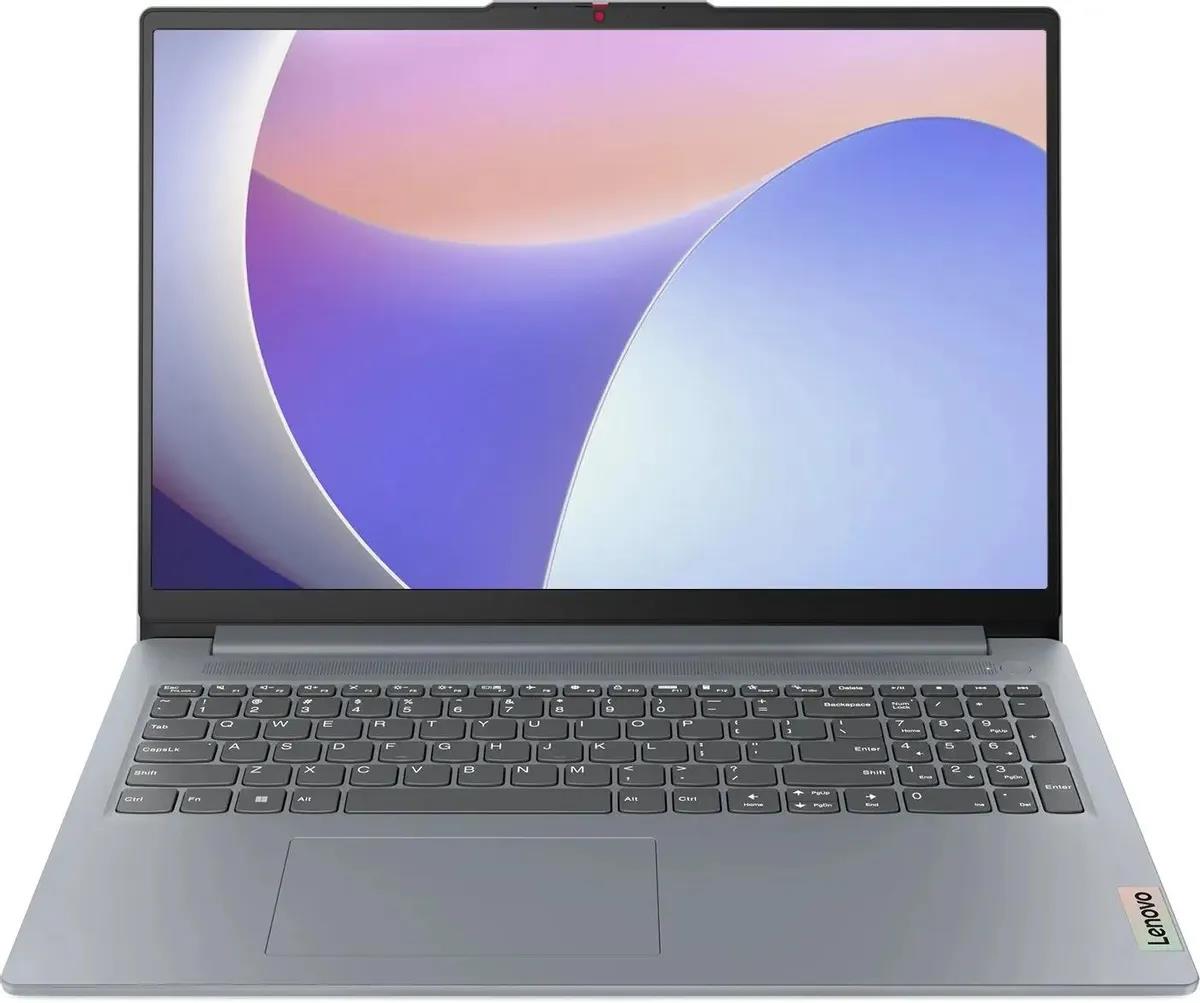 Изображение Ноутбук Lenovo IdeaPad Slim 3 15IRU8 (Intel 1335U 1300 МГц/ SSD 512 ГБ  /RAM 8 ГБ/ 15.6" 1920x1080/VGA встроенная/ Без ОС) (82X7003NRK)