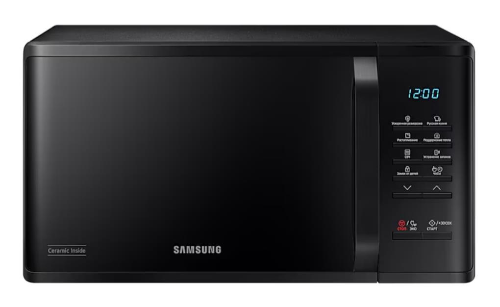 Изображение Микроволновая печь Samsung MS23K3513AK (800 Вт  23 л    черный)