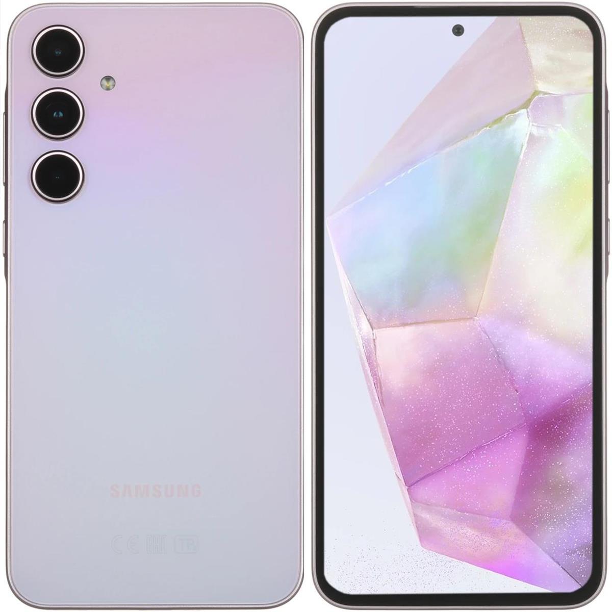 Изображение Смартфон Samsung Galaxy A35 5G (256 Гб/8 Гб) лавандовый