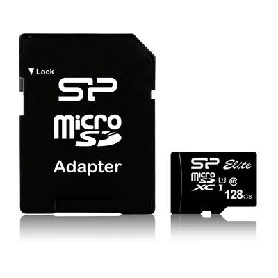 Изображение Карта памяти Silicon Power MicroSDXC Class 10 128 Гб адаптер на SD SP128GBSTXBU1V10SP