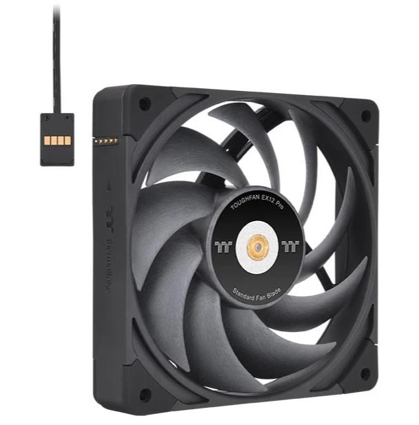 Изображение Вентилятор Thermaltake Toughfan EX12 Pro High Static Pressure Fan Black (2000 об/мин , 120x120x25 мм,4-pin PWM)