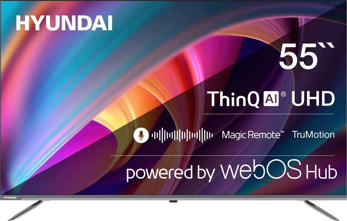 Изображение Телевизор Hyundai H-LED55BU7100 55" 4K Ultra HD Smart TV серый