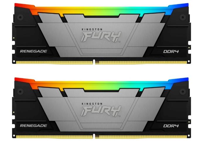 Изображение Оперативная память 2х8 GB DDR4 Kingston Fury Renegade RGB (25600 МБ/с, 3200 МГц, CL16)