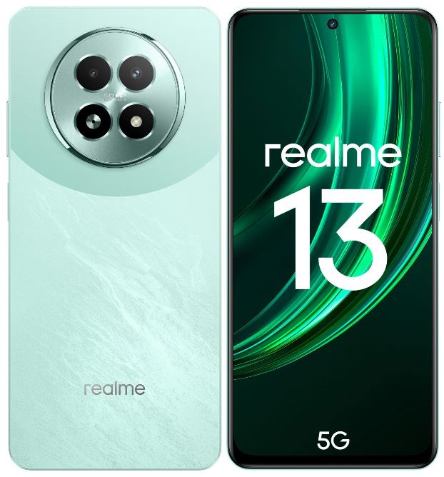 Изображение Смартфон Realme 13 5G (256 Гб/12 Гб) зеленый