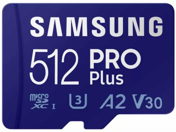 Изображение Карта памяти Samsung MicroSDXC PRO Plus Class 10 512 Гб адаптер на SD MB-MD512SA/EU