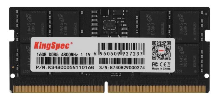 Изображение Оперативная память 16 GB DDR5 KingSpec KS4800D5N11016G (38400 Мб/с, 4800 МГц, CL40)