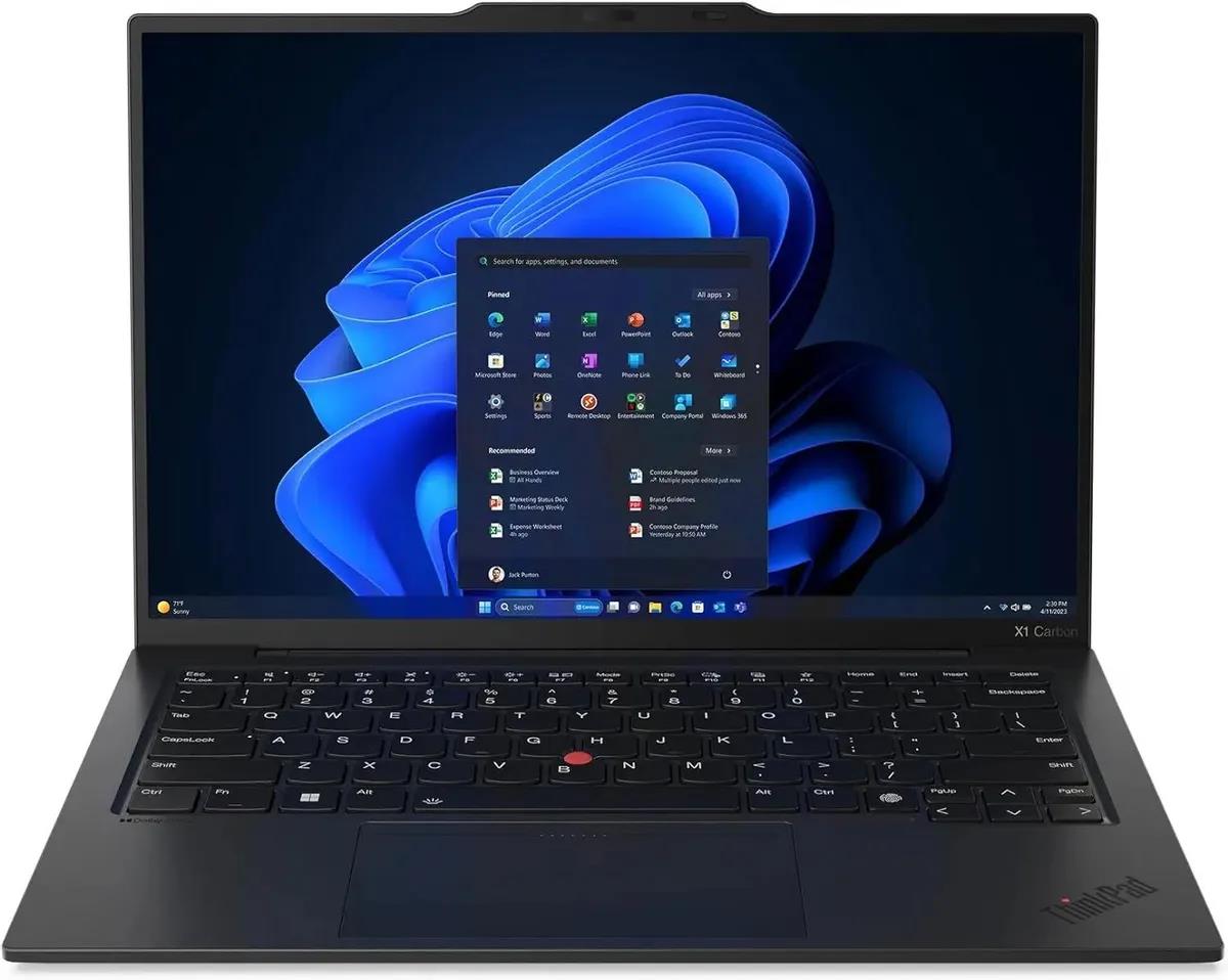 Изображение Ноутбук Lenovo ThinkPad X1 Carbon G12 (Intel 155U 1700 МГц/ SSD 1024 ГБ  /RAM 32 ГБ/ 14" 1920x1200/VGA встроенная/ Windows 11 Pro) (21KDS07C00)