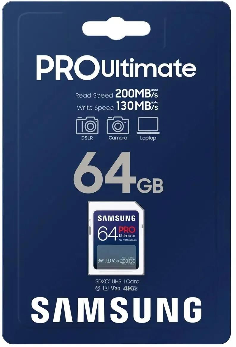 Изображение Карта памяти Samsung SDXC Pro Ultimate Class 10 64 Гб  MB-SY64S/WW