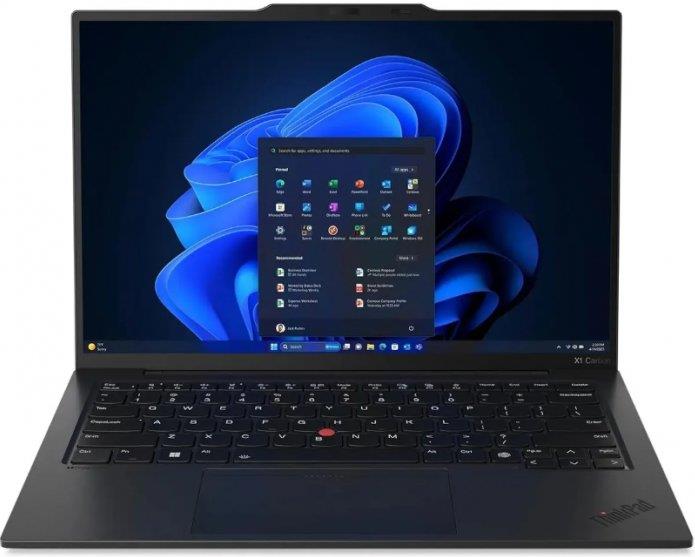 Изображение Ноутбук Lenovo ThinkPad X1 Carbon Gen 12 (Intel 155H 1400 МГц/ SSD 1024 ГБ  /RAM 32 ГБ/ 14" 2880x1800/VGA встроенная/ Без ОС) (21KDS8KV00)