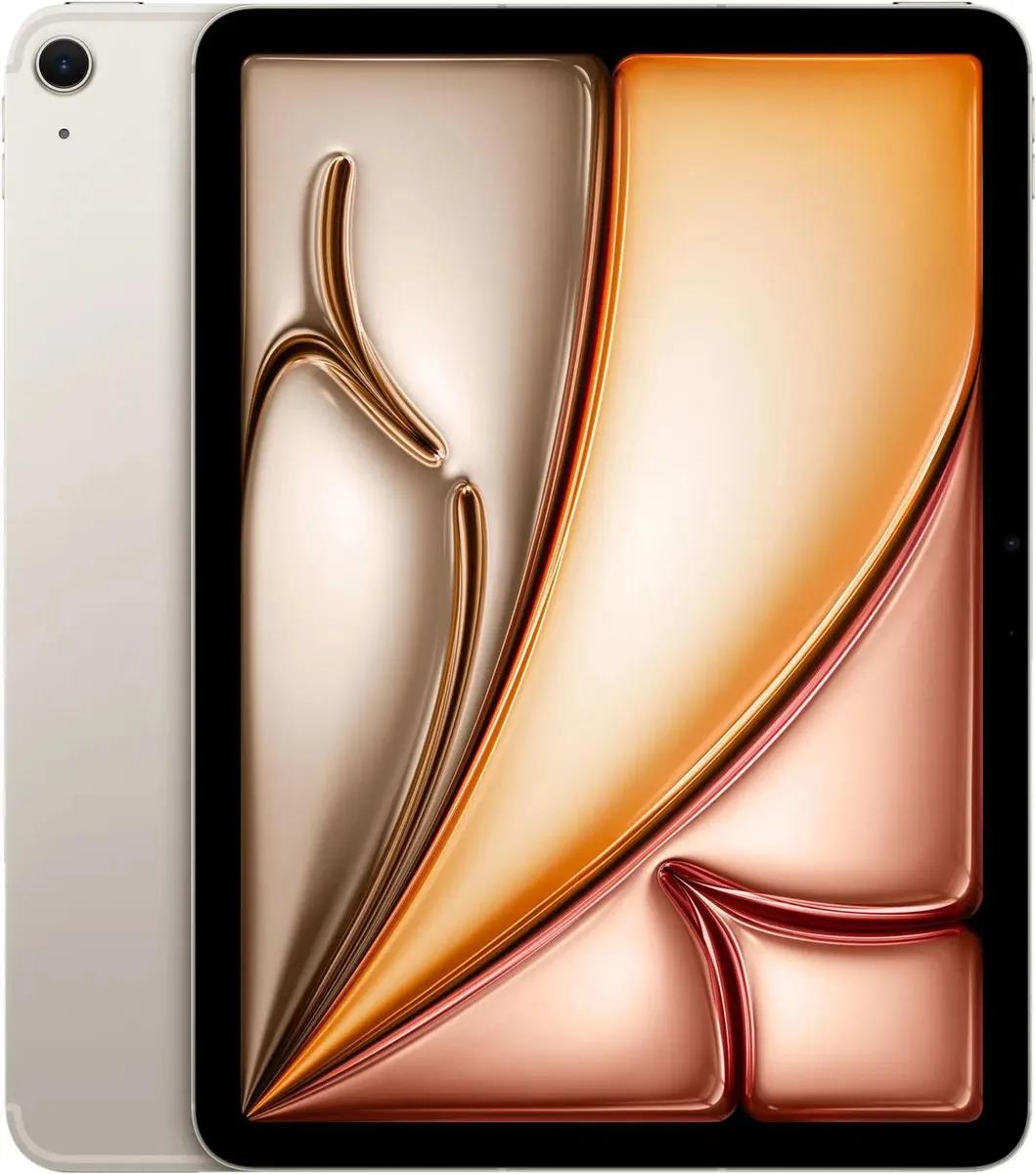 Изображение Планшет Apple iPad Air 2024 Wi-Fi + Cellular A2903, 11", 256 Гб/8 Гб, GPS, , сияющая звезда (MUXK3HN/A)