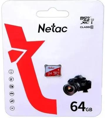 Изображение Карта памяти NETAC MicroSDXC P500 Eco Class 10 64 Гб  NT02P500ECO-064G-S