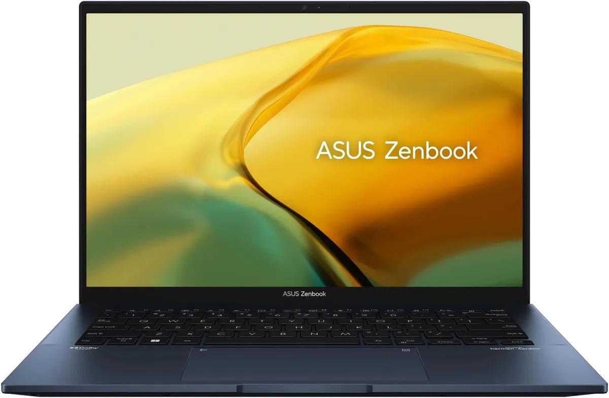 Изображение Ноутбук Asus Zenbook 14 UX3402VA-KP696 (Intel 13500H 2600 МГц/ SSD 512 ГБ  /RAM 16 ГБ/ 14" 2560x1600/VGA встроенная/ Без ОС) (90NB10G1-M014W0)