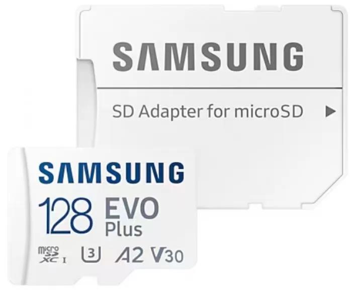 Изображение Карта памяти Samsung MicroSDXC EVO Plus Video Class 30 128 Гб адаптер на SD MB-MC128SA/CN