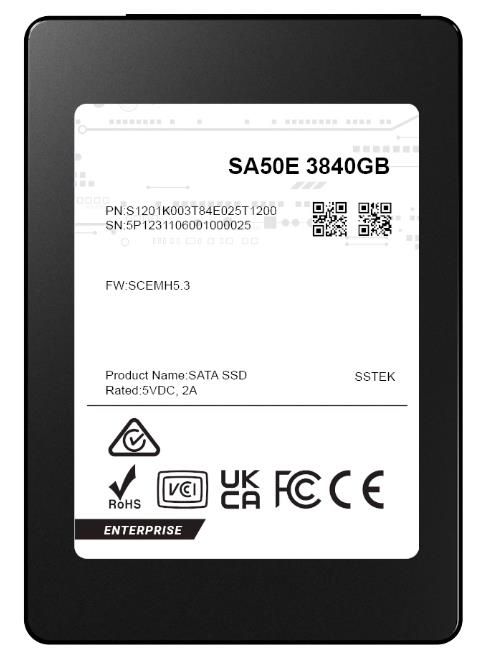 Изображение SSD диск Phison SA50E 3840 Гб 2.5" (S1201K003T84E025T1200)