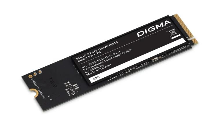 Изображение SSD диск Digma Mega P5 1024 Гб 2280 (DGSM3001TP53T)