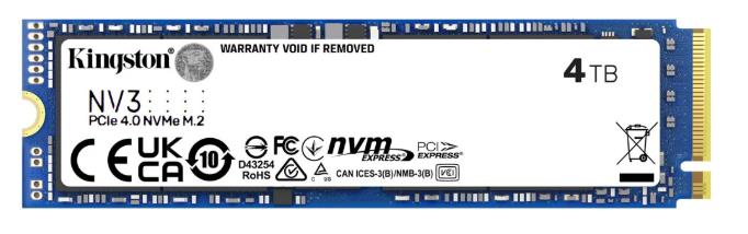 Изображение SSD диск Kingston NV3 4096 Гб 2280 (SNV3S/4000G)