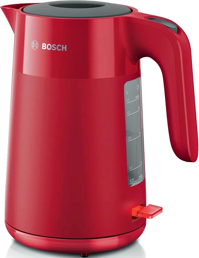 Изображение Электрический чайник Bosch TWK2M164 (2400 Вт/1,7 л /пластик/красный)