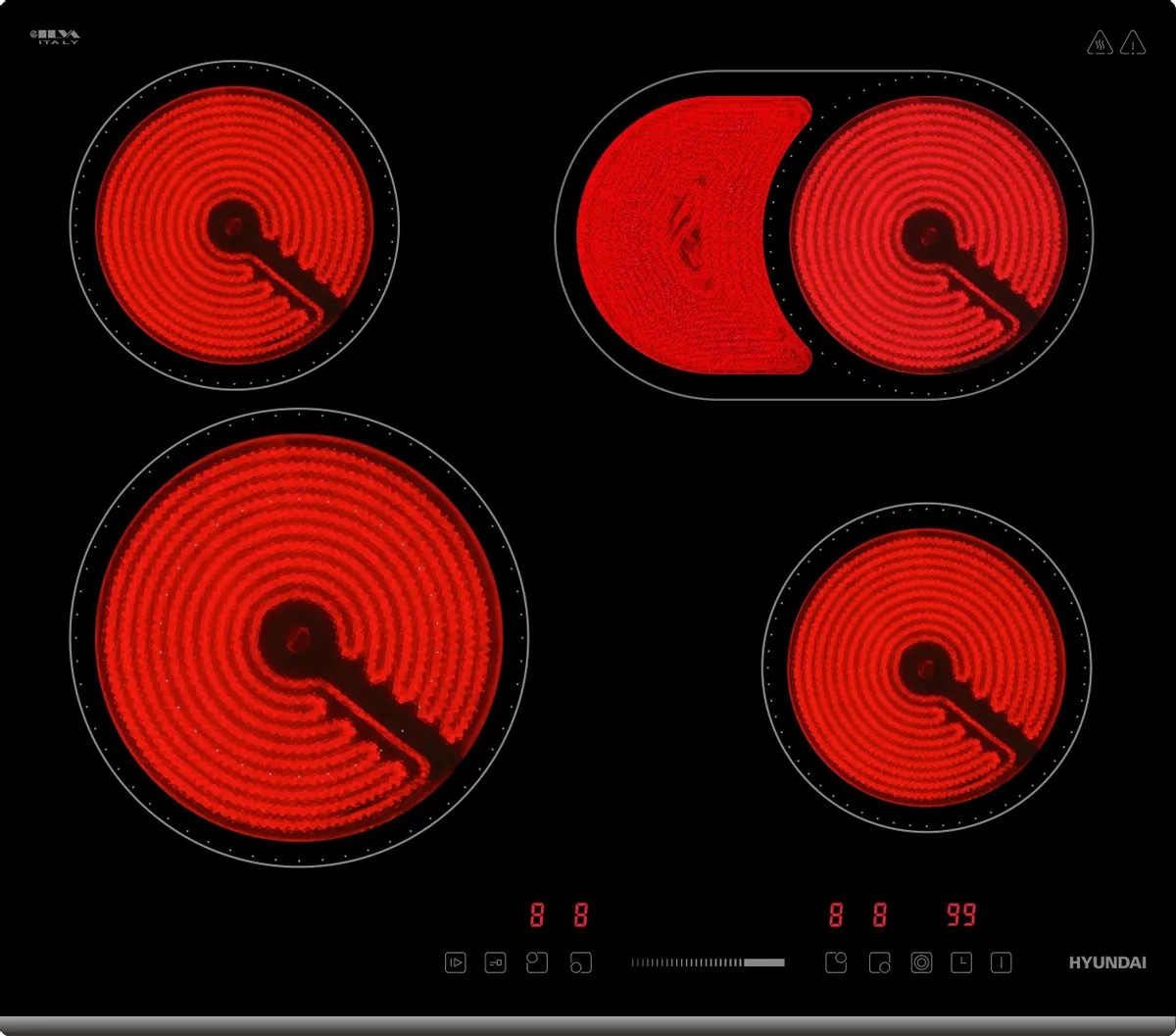 Изображение Варочная панель Hyundai HHE 6672 BG (черный)