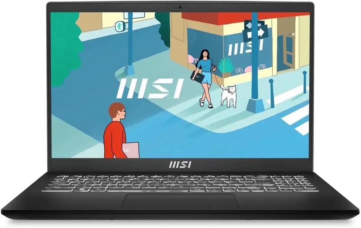 Изображение Ноутбук MSI Modern 15 B13M-1017US (Intel 1335U 1300 МГц/ SSD 512 ГБ  /RAM 16 ГБ/ 15.6" 1920x1080/VGA встроенная/ Windows 11 Pro) (9S7-15H112-1017)