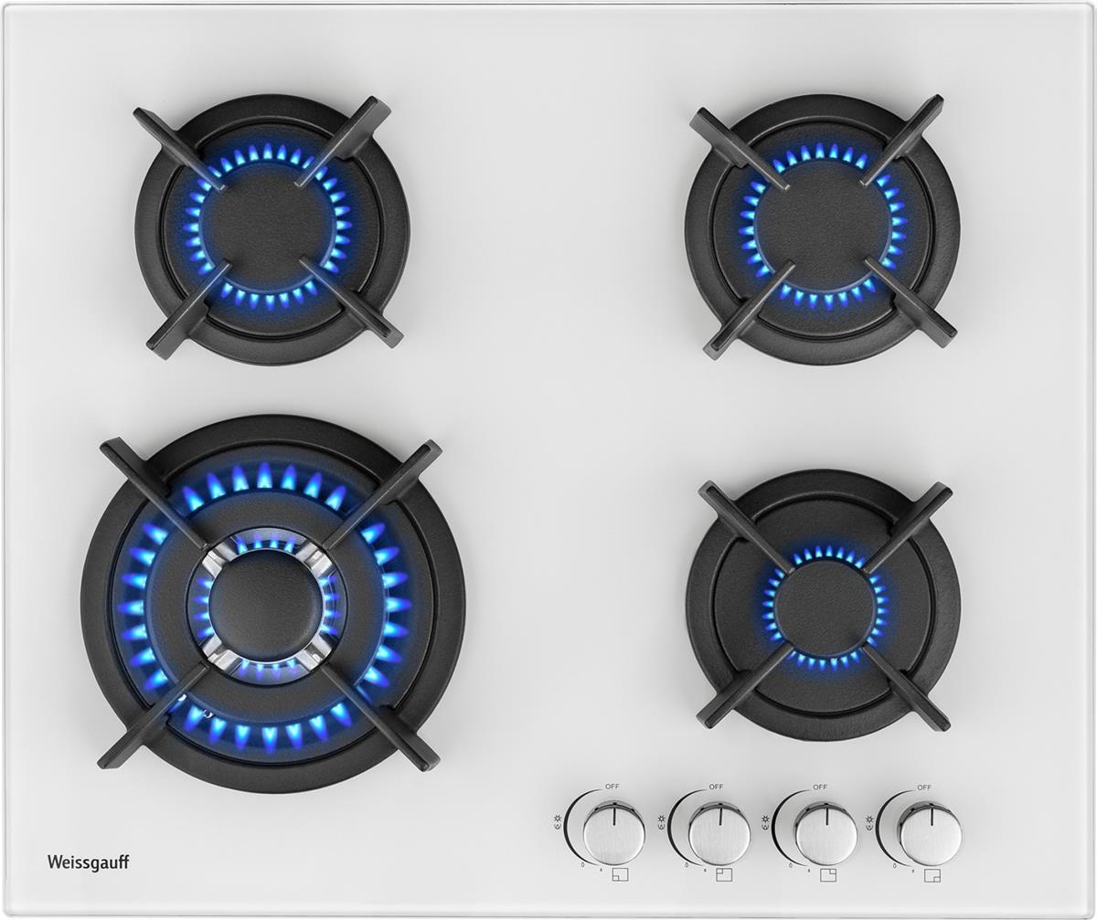 Изображение Варочная панель Weissgauff HGG 640 WG Nano Glass (белый)