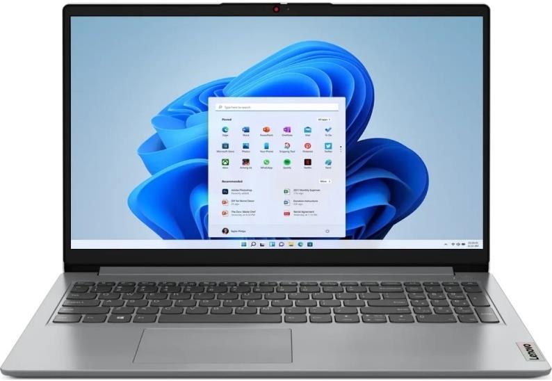 Изображение Ноутбук Lenovo IdeaPad 1 15AMN7 (AMD 7520U 2800 МГц/ SSD 512 ГБ  /RAM 8 ГБ/ 15.6" 1920x1080/VGA встроенная/ Без ОС) (82VG00MUUE)