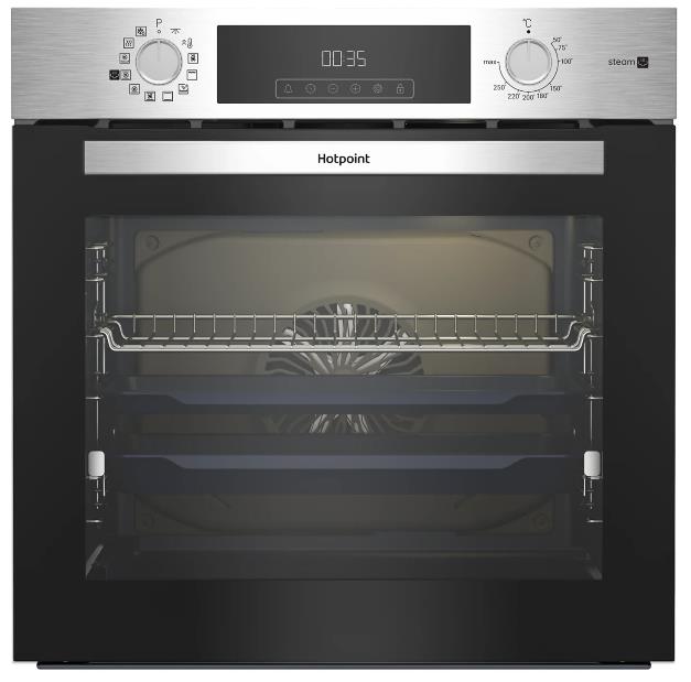 Изображение Духовой шкаф HOTPOINT HSTF 1231 JSAH IX (72 л , нержавеющая сталь)