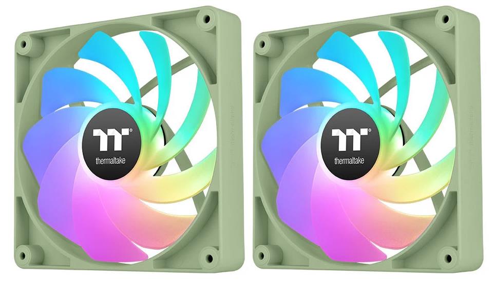 Изображение Вентилятор Thermaltake CT120 Reverse ARGB Sync Fan Matcha Green (2000 об/мин , 120x120x25 мм,4-pin PWM)