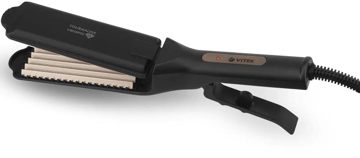 Изображение Щипцы для волос VITEK VT-8407 черный (45 Вт /225 °C/турмалиновое)