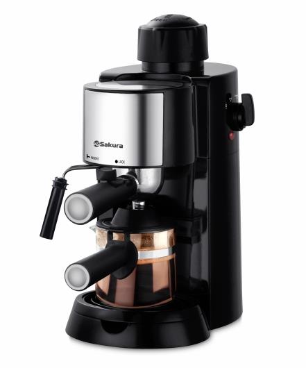 Изображение Кофеварка Sakura SA-6115 (рожковая//800 Вт )